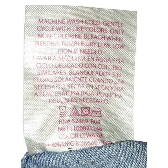 Y2K No Boundaries Womens Denim Overall Shorts Romper XXL (19) Light Wash Jean - Picture 7 of 8